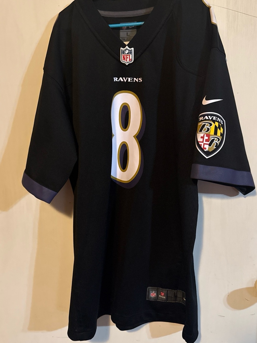 NFL Baltimore Ravens Black #8 Jersey